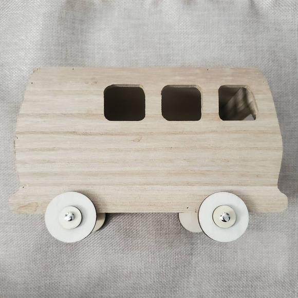 Wooden Bird Feeder - Van Bus